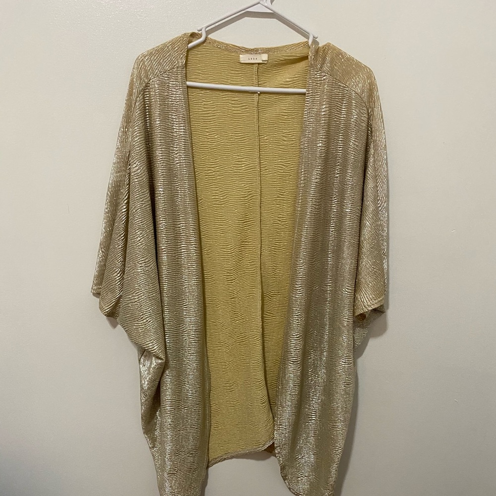 Gold Metallic Kimono
